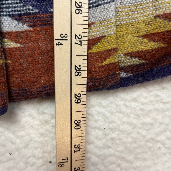 Mossimo Supply Co Jacket Womens XL Multicolor Aztec Southwestern Hooded Belted - Picture 3 of 8